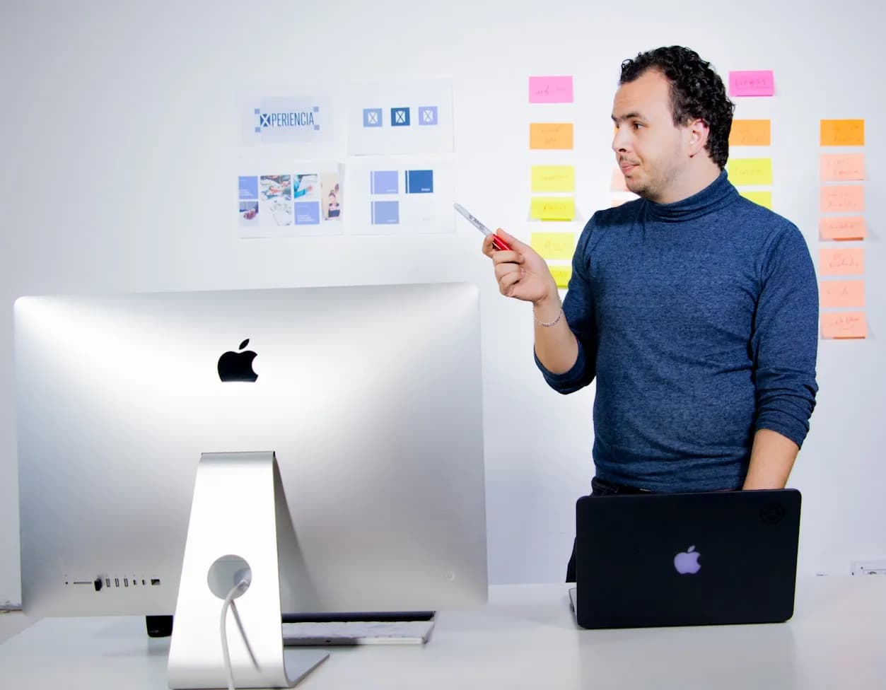 Person using mobile app