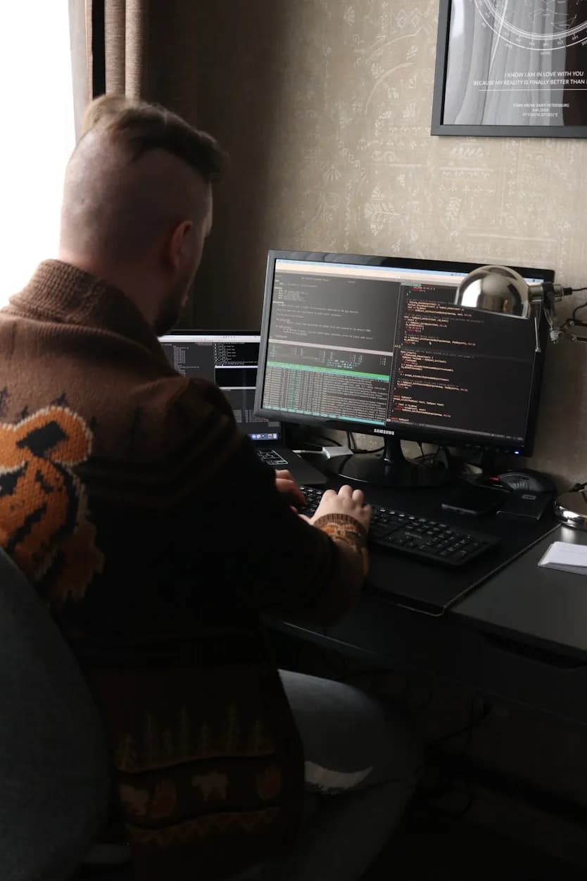 Person using mobile app
